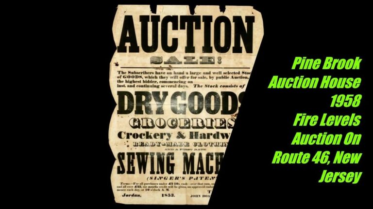 Pine Brook Auction House 1958
